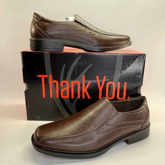 Deer Stag Noble Slip-On Loafer Dark Brown Size 11.5M Mens Memory Foam Comfort - Picture 1 of 14